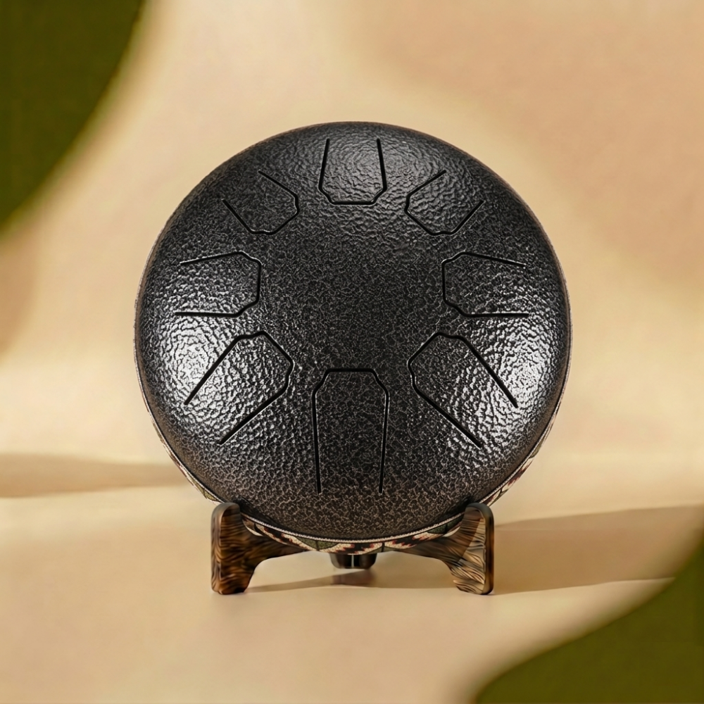 Tonguedrum 8 notes noir brillant kelya