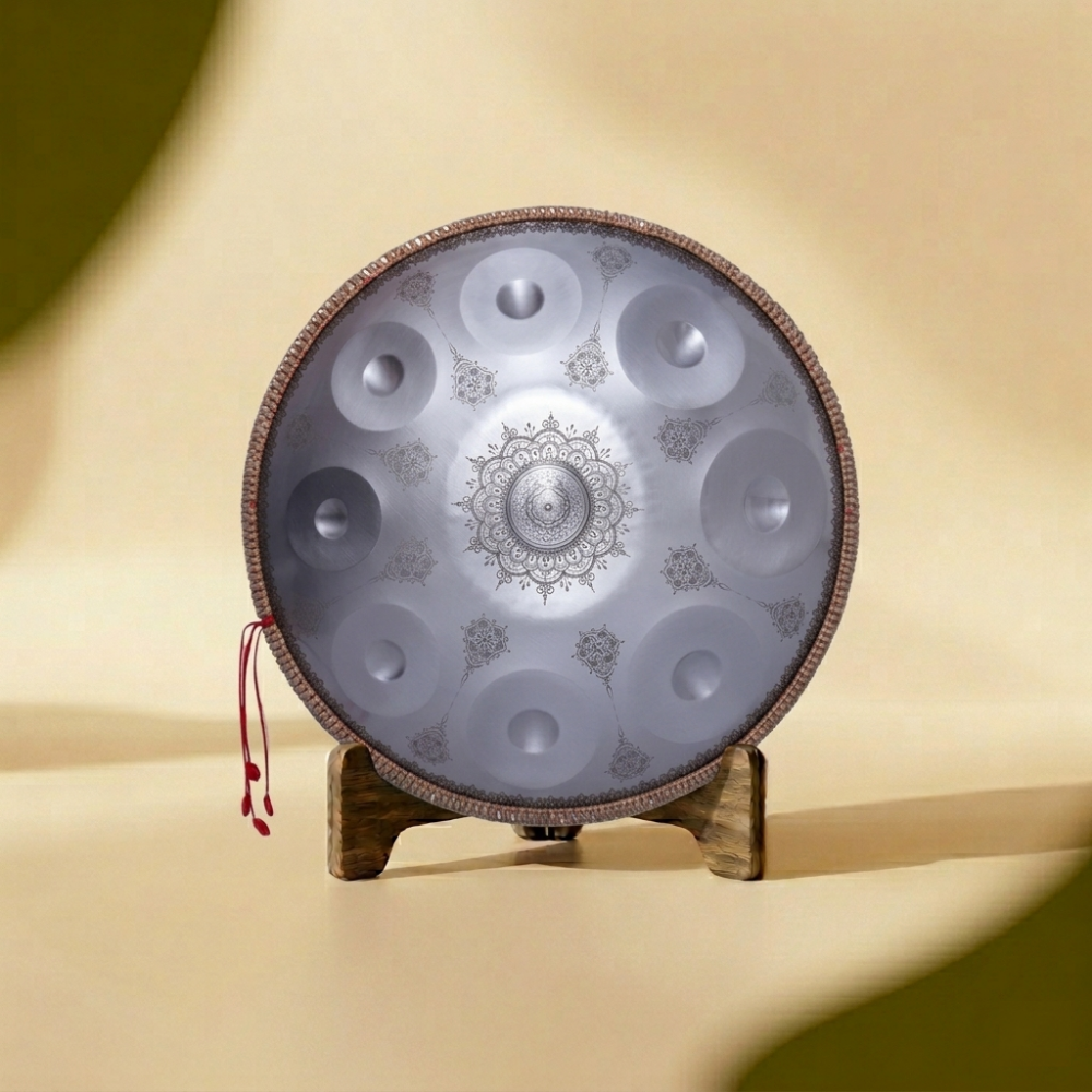 handpan 9 notes g mineur argent ormea