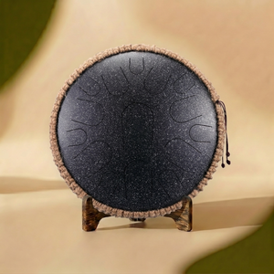 tongue drum 15 notes d tone auralith noir
