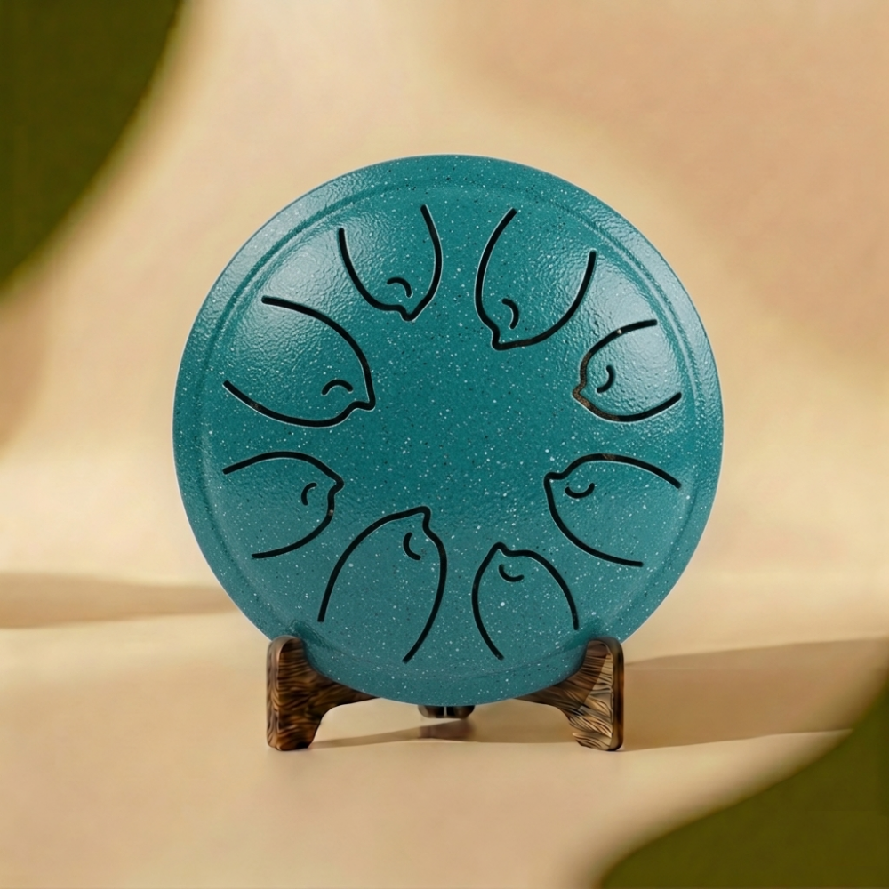 tongue drum 8 notes debutant bleu vela