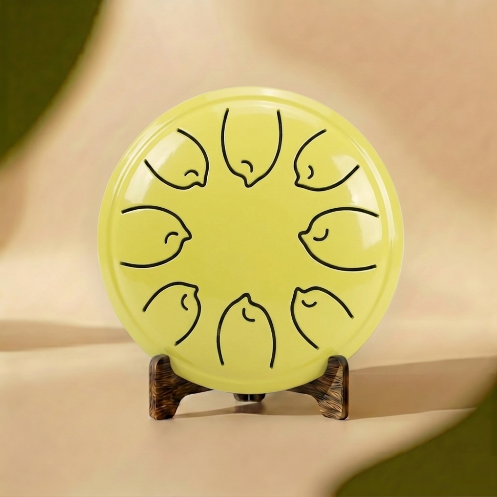 tongue drum 8 notes debutant jaune vela