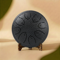 tongue drum 8 notes debutant noir vela