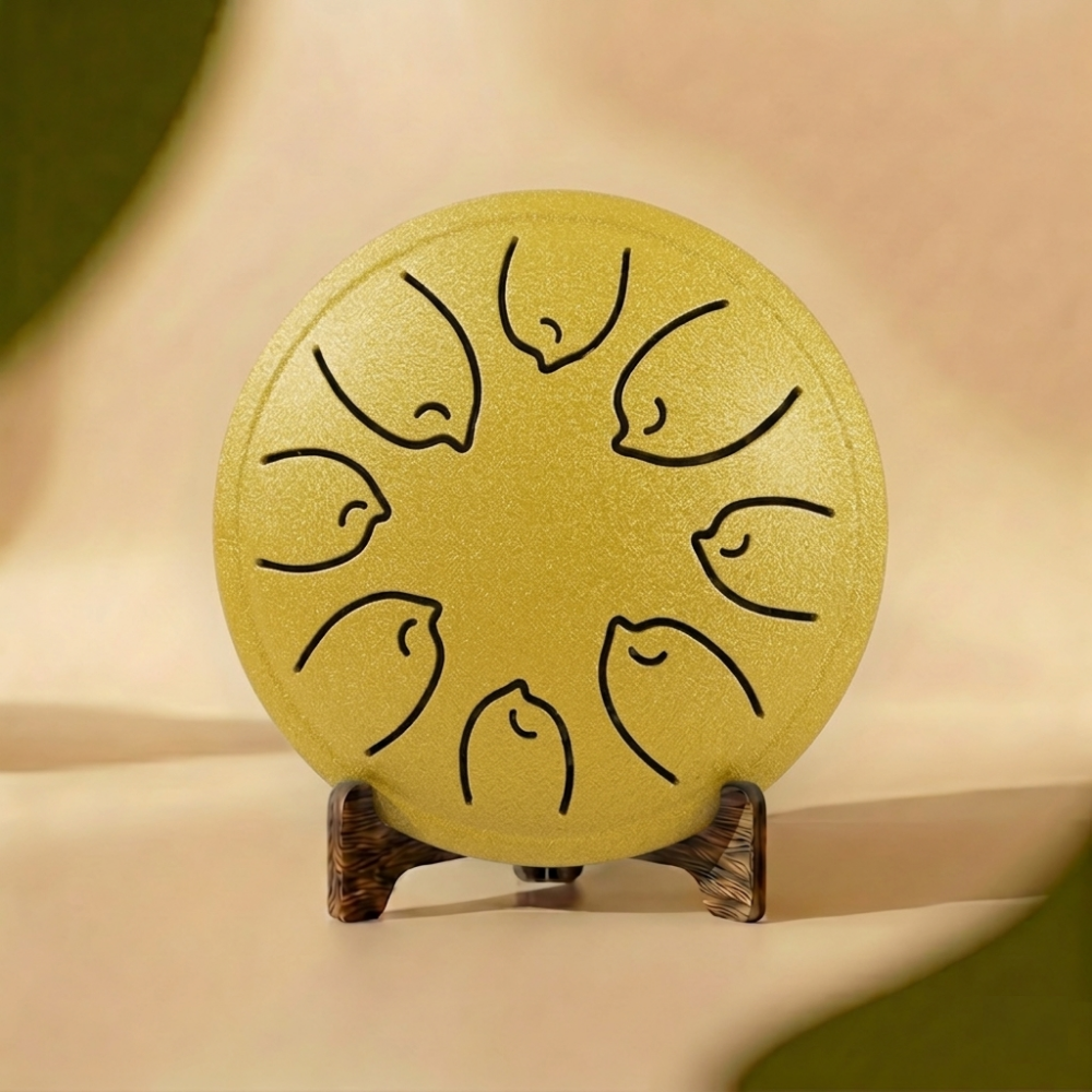 tongue drum 8 notes debutant or vela